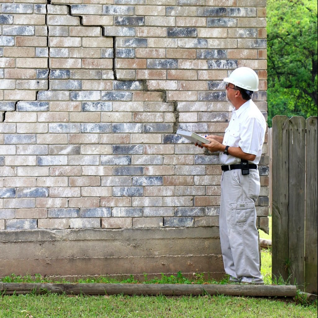 Cracked Brick Wall